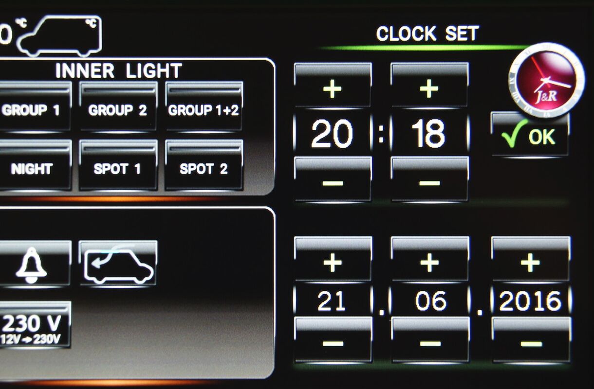 LCD screen settings